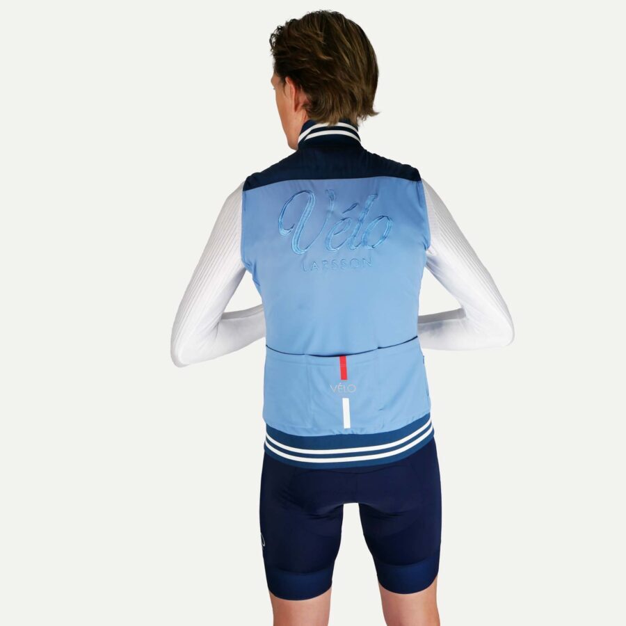 Men's Thermal Quilted Gilet, Ocean | Vélo Larsson